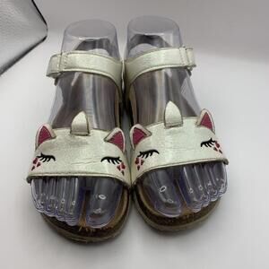 Bella & Birdie Girls Unicorn Slingback Sandals Hook & Loop Closure Size 1​​​​​